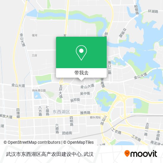 武汉市东西湖区高产农田建设中心地图