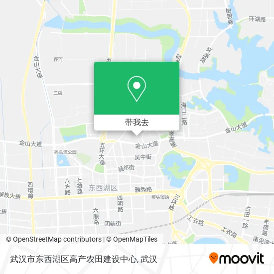 武汉市东西湖区高产农田建设中心地图