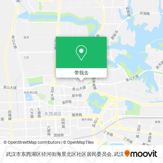 武汉市东西湖区径河街海景北区社区居民委员会地图