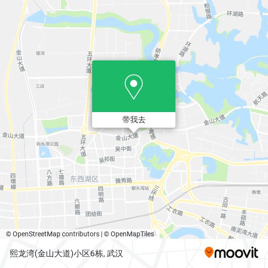 熙龙湾(金山大道)小区6栋地图