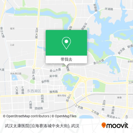 武汉太康医院(沿海赛洛城中央大街)地图