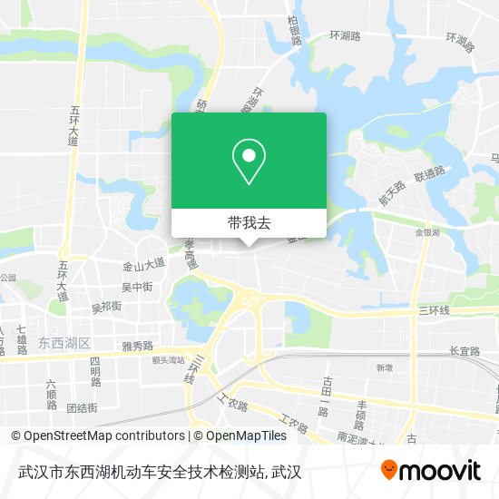 武汉市东西湖机动车安全技术检测站地图