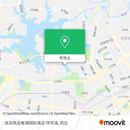纽宾凯金银湖国际酒店-停车场地图