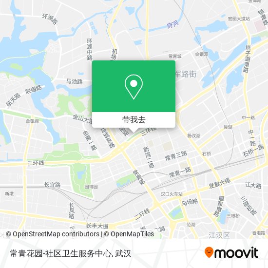 常青花园-社区卫生服务中心地图