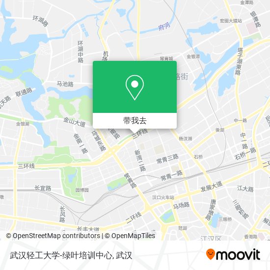 武汉轻工大学-绿叶培训中心地图