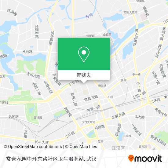 常青花园中环东路社区卫生服务站地图