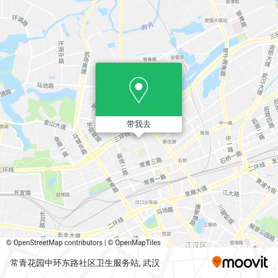 常青花园中环东路社区卫生服务站地图