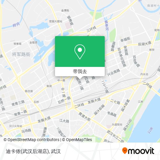 迪卡侬(武汉后湖店)地图