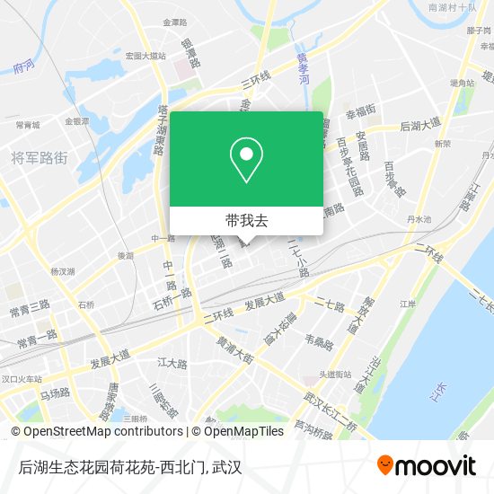 后湖生态花园荷花苑-西北门地图