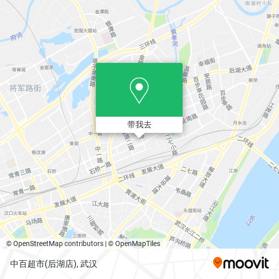 中百超市(后湖店)地图
