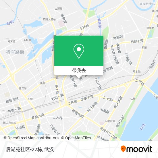 后湖苑社区-22栋地图