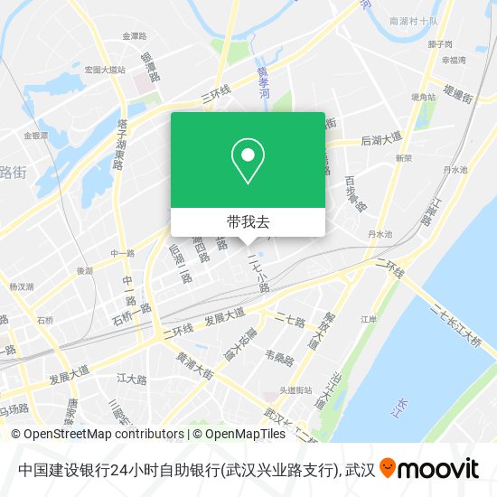 中国建设银行24小时自助银行(武汉兴业路支行)地图