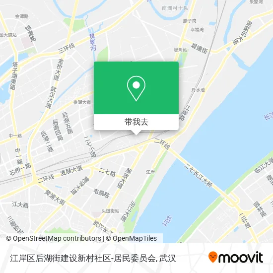 江岸区后湖街建设新村社区-居民委员会地图