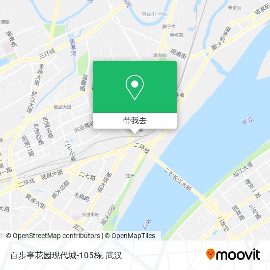 百步亭花园现代城-105栋地图