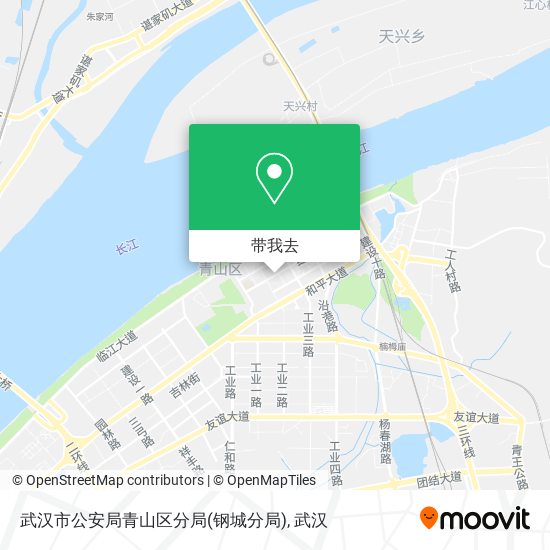 武汉市公安局青山区分局(钢城分局)地图