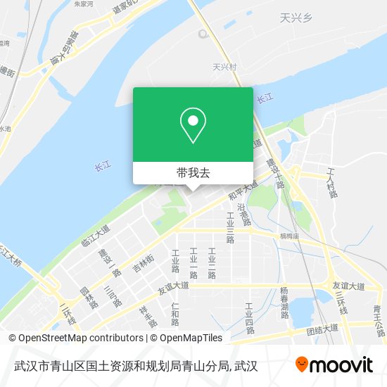 武汉市青山区国土资源和规划局青山分局地图