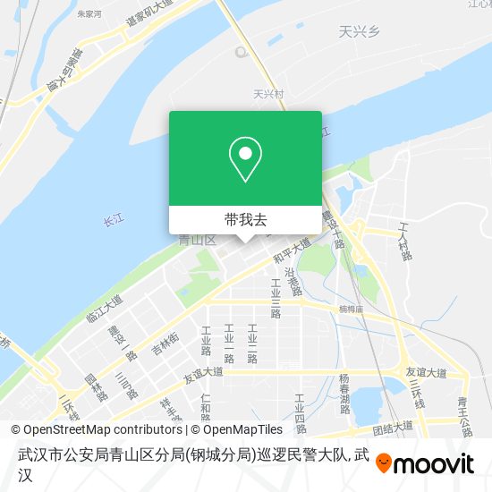 武汉市公安局青山区分局(钢城分局)巡逻民警大队地图