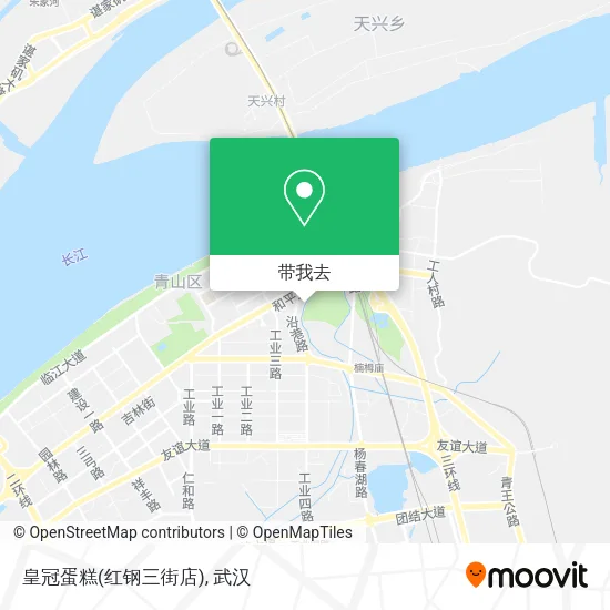 皇冠蛋糕(红钢三街店)地图