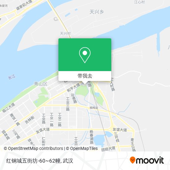 红钢城五街坊-60~62幢地图
