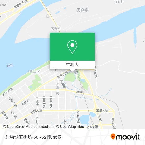 红钢城五街坊-60~62幢地图