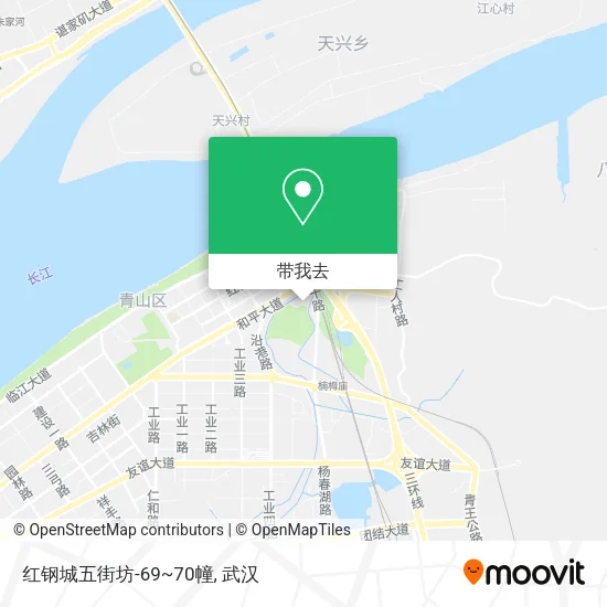 红钢城五街坊-69~70幢地图