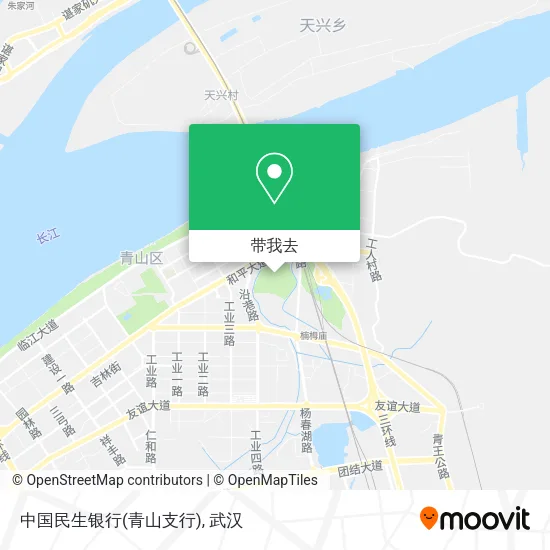 中国民生银行(青山支行)地图