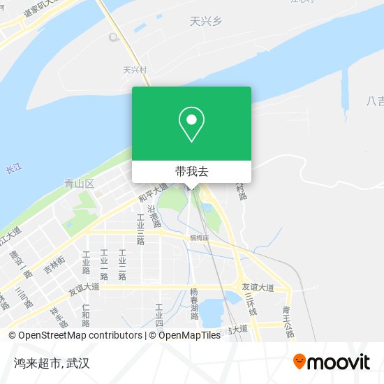 鸿来超市地图