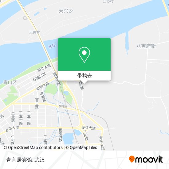 青宜居宾馆地图