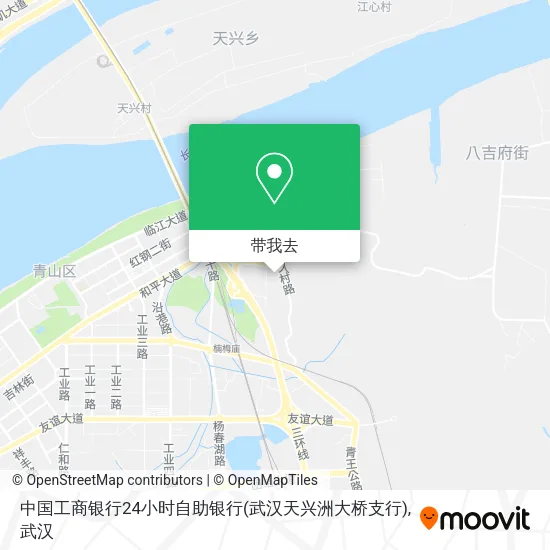 中国工商银行24小时自助银行(武汉天兴洲大桥支行)地图