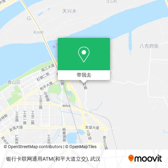 银行卡联网通用ATM(和平大道立交)地图