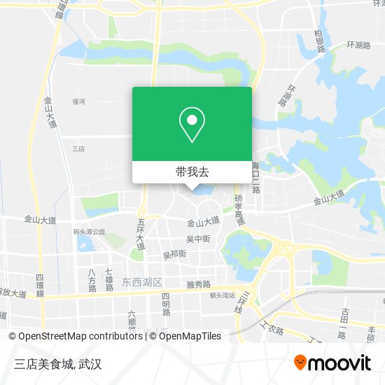 三店美食城地图