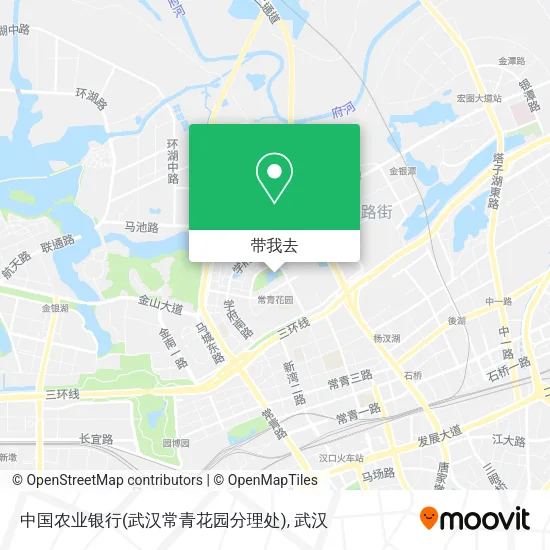 中国农业银行(武汉常青花园分理处)地图