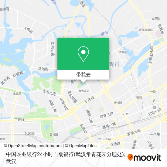 中国农业银行24小时自助银行(武汉常青花园分理处)地图