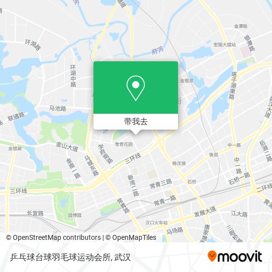 乒乓球台球羽毛球运动会所地图