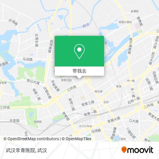 武汉常青医院地图