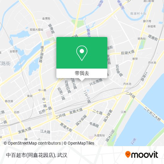 中百超市(同鑫花园店)地图