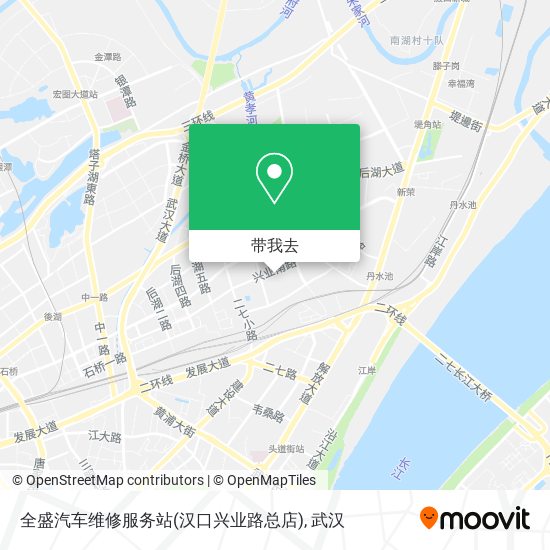 全盛汽车维修服务站(汉口兴业路总店)地图