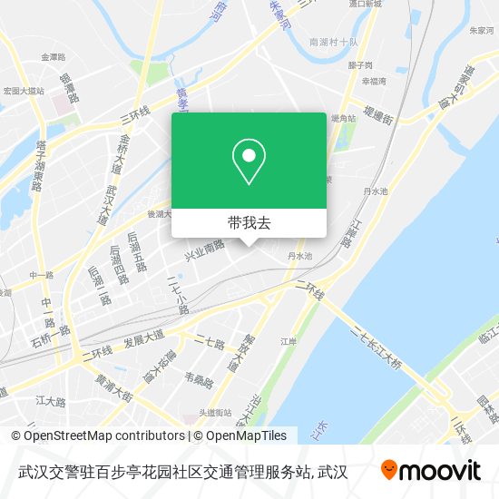 武汉交警驻百步亭花园社区交通管理服务站地图