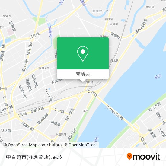 中百超市(花园路店)地图