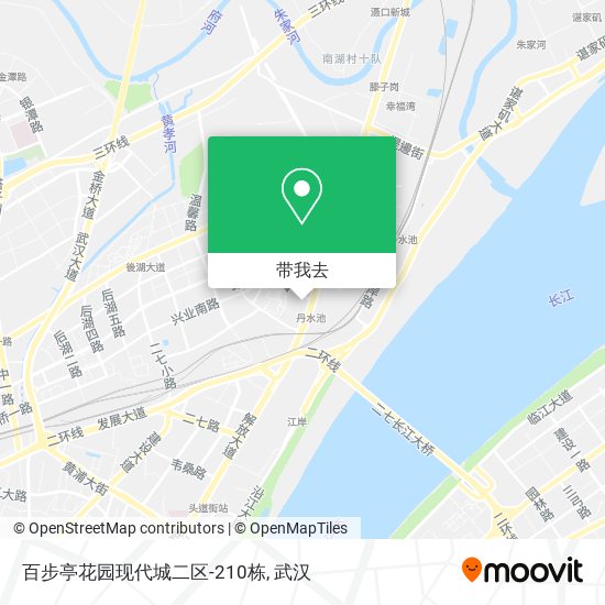 百步亭花园现代城二区-210栋地图