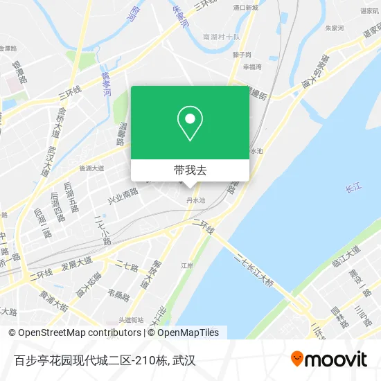 百步亭花园现代城二区-210栋地图
