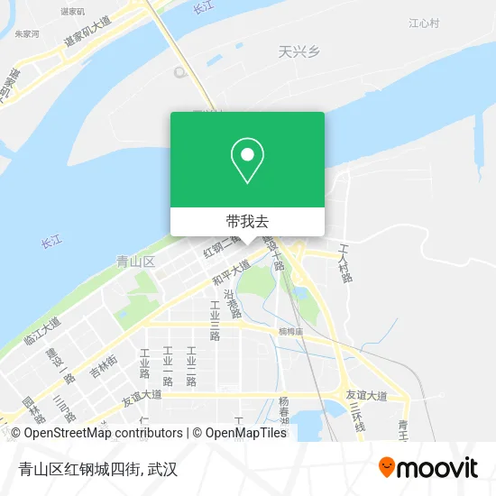青山区红钢城四街地图