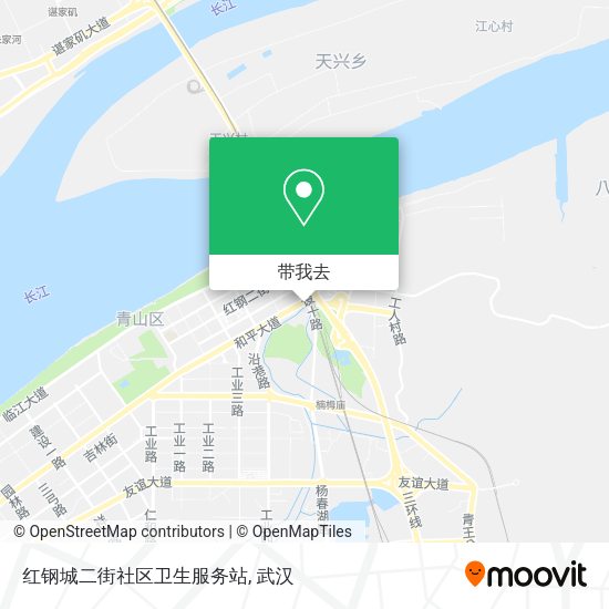 红钢城二街社区卫生服务站地图