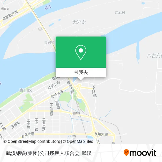 武汉钢铁(集团)公司残疾人联合会地图