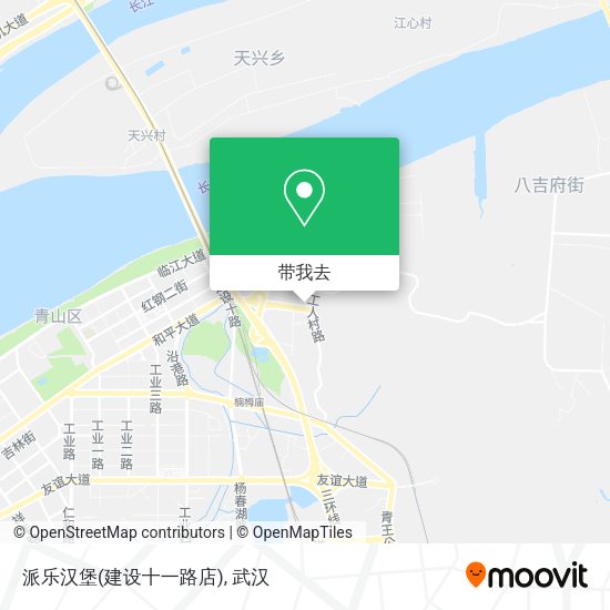 派乐汉堡(建设十一路店)地图