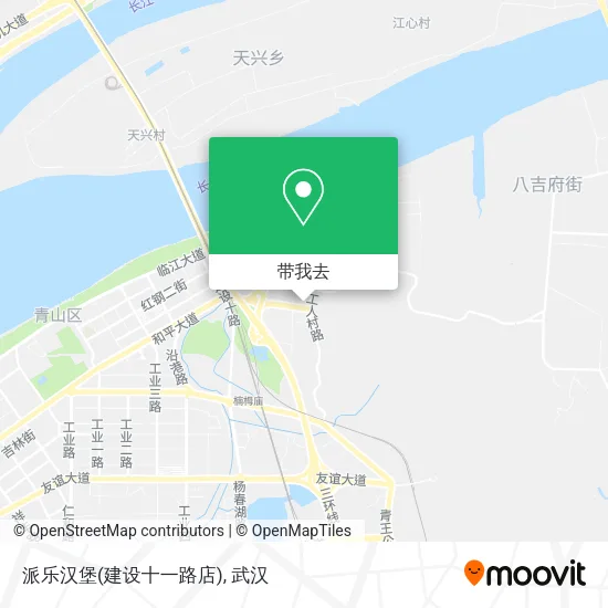 派乐汉堡(建设十一路店)地图