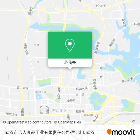 武汉市吉人食品工业有限责任公司-西北门地图