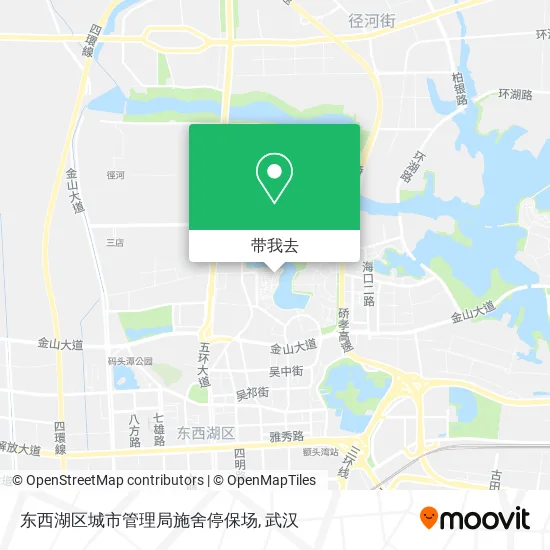 东西湖区城市管理局施舍停保场地图