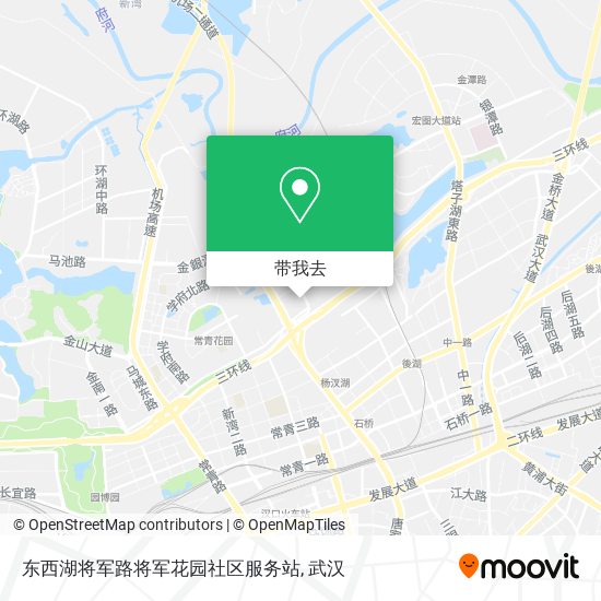 东西湖将军路将军花园社区服务站地图