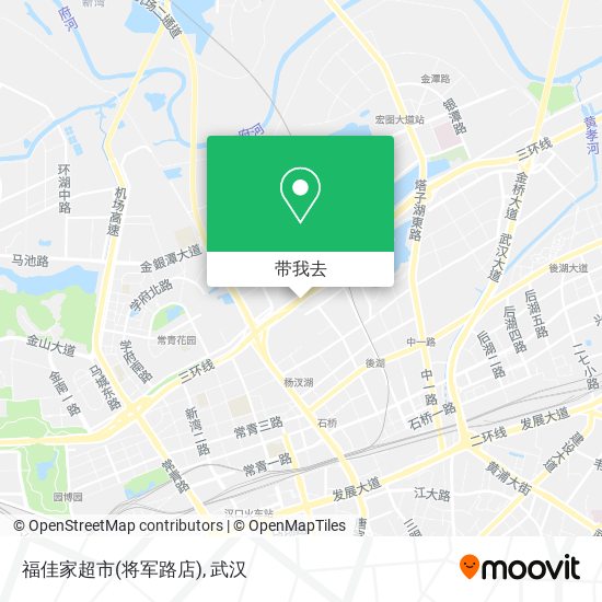 福佳家超市(将军路店)地图